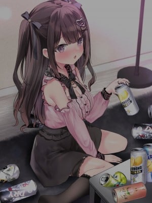 [ゆいみす] ぴえんな地雷系彼女と泥酔宅飲みえっち!_119