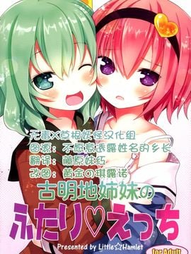 (C89) [りとる☆はむれっと (きぃら～☆)] 古明地姉妹のふたり♡えっち (東方Project)[無毒x草根漢化組]