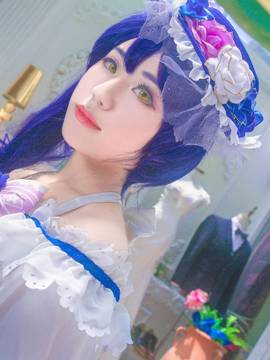 《Love Live! 》园田海未Sonoda觉醒 C O S P L A Y_舞会觉醒海 “请，请与我共舞吧。” (8)