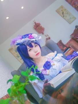 《Love Live! 》园田海未Sonoda觉醒 C O S P L A Y_舞会觉醒海 “请，请与我共舞吧。” (9)