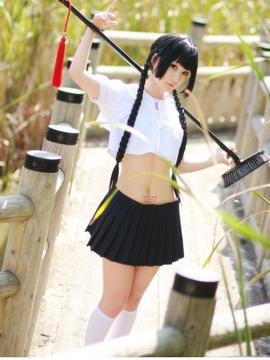 ZONE-00  - Okino Mayoko cosplay by Koyuki_113_School_uniform_017