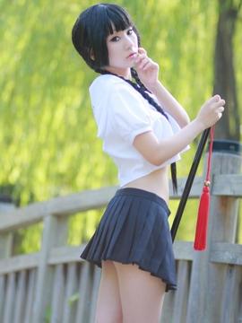 ZONE-00  - Okino Mayoko cosplay by Koyuki_112_School_uniform_016