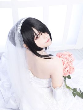 《(DATE A LIVE》狂三花嫁C O S P L A Y_【約會大作戰】時崎狂三 婚紗cosplay (9)