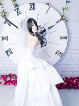 《(DATE A LIVE》狂三花嫁C O S P L A Y_【約會大作戰】時崎狂三 婚紗cosplay (12)