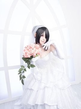 《(DATE A LIVE》狂三花嫁C O S P L A Y_【約會大作戰】時崎狂三 婚紗cosplay (7)