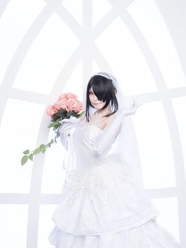 《(DATE A LIVE》狂三花嫁C O S P L A Y_【約會大作戰】時崎狂三 婚紗cosplay (5)