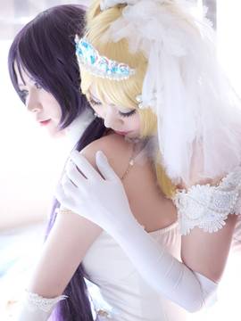 《Love Live! 》绚濑绘里花嫁.ver C O S_Eli x Nozomi (14)