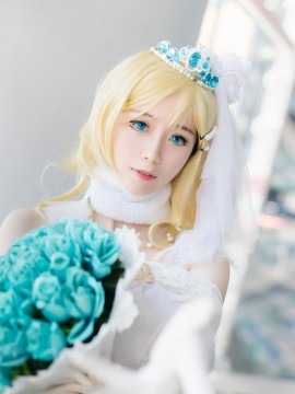 《Love Live! 》绚濑绘里花嫁.ver C O S_正片来啦因为是工作室样片所以没几张呢希望喜欢 (3)