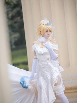 《Love Live! 》绚濑绘里花嫁.ver C O S_LoveLive!婚纱觉醒绚濑绘里cos (8)