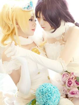 《Love Live! 》绚濑绘里花嫁.ver C O S_Eli x Nozomi (9)