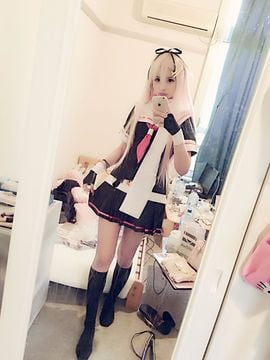 [習呆呆] Shimakaze cosplay (UNCENSORED)_yuudachi (1)