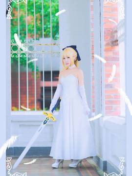 saber C妈调教礼服_FATE saber ubw (8)