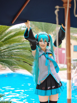 Vocaloid - Hatsune Miku cosplay by Kuuya_348