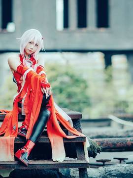 【娘炮的cos正片】罪恶王冠蝶祈战斗服Ver.COS_The Everlasting Guilty Crown (2)