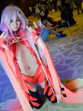 【娘炮的cos正片】罪恶王冠蝶祈战斗服Ver.COS_祈妹www (11)