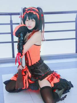 《date a live》時崎狂三 C O S P L A Y_太冷了，一脸抽搐，哭唧唧～ (4)