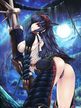 【画集】[うどんや (鬼月あるちゅ, ZAN)] 10TH (イラスト集)_yande 300571 animal_ears armor ass erect_nipples fishnets kizuki_aruchu monster_hunter naruga pantsu