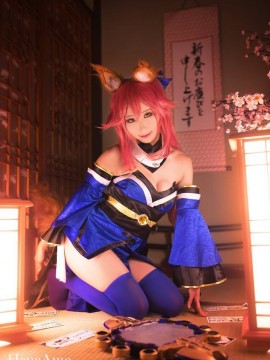 《FATE extra CCC》caster玉藻前 C O S P L A Y_FGO fate 玉藻前 雨波HaneAme cosplay (5)