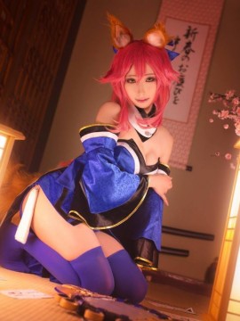 《FATE extra CCC》caster玉藻前 C O S P L A Y_FGO fate 玉藻前 雨波HaneAme cosplay (3)