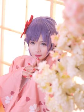 《Fate stay night》间桐樱樱花色浴衣和服 C O S P L A Y_间桐樱樱花色浴衣和服 C O S (9)