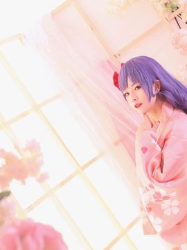 《Fate stay night》间桐樱樱花色浴衣和服 C O S P L A Y_间桐樱樱花色浴衣和服 C O S (5)