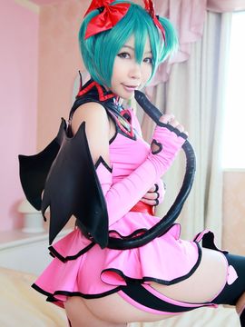 Vocaloid - Hatsune Miku devil cosplay by Higurashi Rin_002