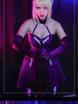 《Fate stay night》saber小礼服 C O S P L A Y_FateGO Saber Alter 满破 (16)