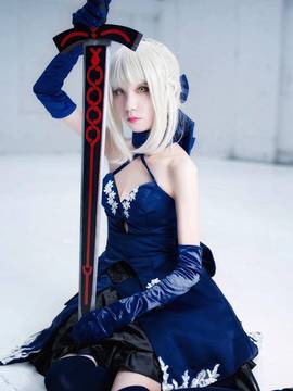 《Fate stay night》saber小礼服 C O S P L A Y_阿尔托莉雅·潘德拉贡 Alter (19)