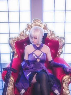 《Fate stay night》saber小礼服 C O S P L A Y_alter fate Saber十周年礼服 (5)