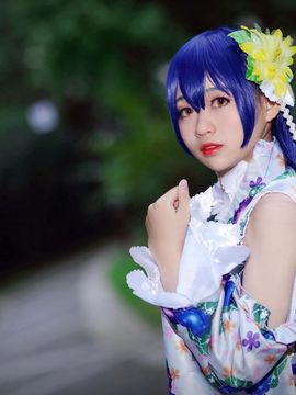 《lovelive！》田园海未未觉醒浴衣C O S P L A Y_あなたと一绪に夏の楽しかった (3)