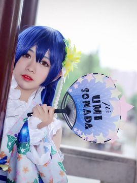 《lovelive！》田园海未未觉醒浴衣C O S P L A Y_あなたと一绪に夏の楽しかった (6)