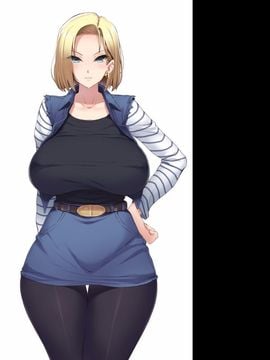 [ルナティックオーガズム] 爆乳人妻○8号さんを騙して犯して牝ペットにしちゃうお話 (ドラゴンボールZ)_059