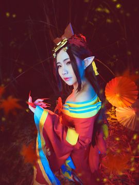 《阴阳师手游》鬼女红叶一直都在这里等你哟 C O S P L A Y_紅葉の鬼女 (5)