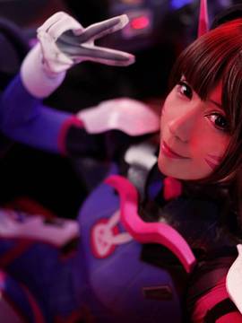 《守望先锋》D.va上线啦！ C O S P L A Y_守望先锋D.VA COS (3)