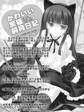 [REI's ROOM (REI)] かわいい黒猫飼育日記 my cute black cat love diary (俺の妹がこんなに可愛いわけがない) [公主の假日汉化组]_01