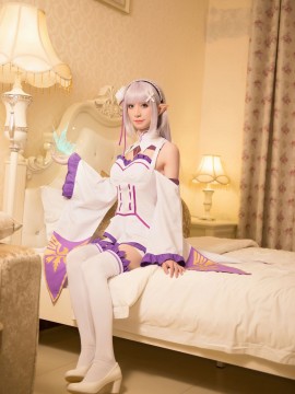 《Re从零开始的异世界生活》Emilia C O S P L A Y_爱蜜莉雅 公式服 (9)