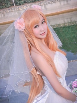 《刀剑神域》亚丝娜花嫁COSPLAY_★ 刀剑神域 ★ 婚纱ver (46)