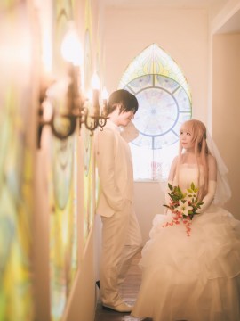 《刀剑神域》亚丝娜花嫁COSPLAY_★ 刀剑神域 ★ 婚纱ver (58)