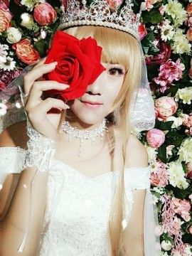 《刀剑神域》亚丝娜花嫁COSPLAY_★ 刀剑神域 ★ 婚纱ver (2)