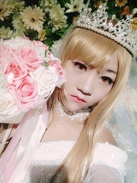 《刀剑神域》亚丝娜花嫁COSPLAY_★ 刀剑神域 ★ 婚纱ver (6)