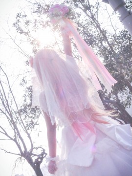 《刀剑神域》亚丝娜花嫁COSPLAY_★ 刀剑神域 ★ 婚纱ver (21)