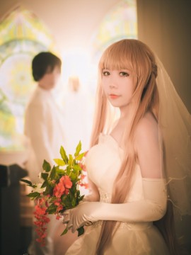 《刀剑神域》亚丝娜花嫁COSPLAY_★ 刀剑神域 ★ 婚纱ver (53)