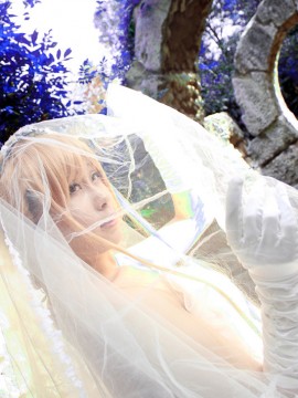 《刀剑神域》亚丝娜花嫁COSPLAY_★ 刀剑神域 ★ 婚纱ver (32)