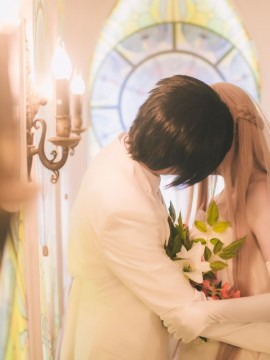 《刀剑神域》亚丝娜花嫁COSPLAY_★ 刀剑神域 ★ 婚纱ver (61)