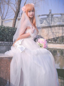 《刀剑神域》亚丝娜花嫁COSPLAY_★ 刀剑神域 ★ 婚纱ver (22)