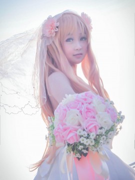 《刀剑神域》亚丝娜花嫁COSPLAY_★ 刀剑神域 ★ 婚纱ver (68)