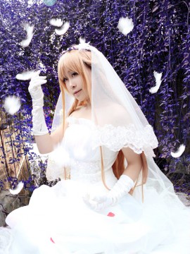 《刀剑神域》亚丝娜花嫁COSPLAY_★ 刀剑神域 ★ 婚纱ver (33)