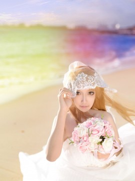 《刀剑神域》亚丝娜花嫁COSPLAY_★ 刀剑神域 ★ 婚纱ver (29)