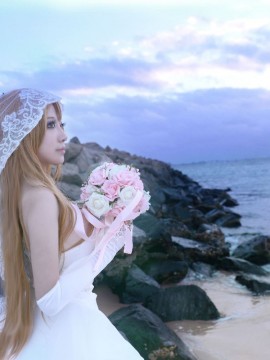 《刀剑神域》亚丝娜花嫁COSPLAY_★ 刀剑神域 ★ 婚纱ver (27)