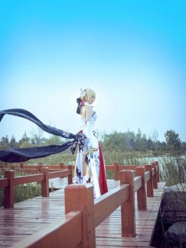 《Fate Grand Order》月刊特典saber  C O S P L A Y_Saber 仙鹤花嫁 cos (10)